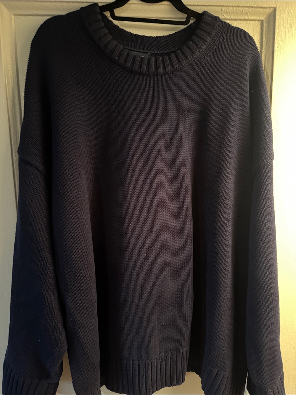 GAP Men's Navy Crewneck Knit Sweater